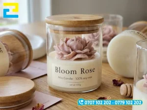 Tem nhãn nến thơm thiết kế theo phong cách tối giản, tinh tế