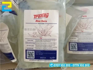 In ten nhãn nha đam trên decal nhựa sữa phù hợp cho sản phẩm bảo quản lạnh