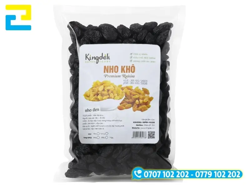 Có the in mã vạch trên tem nhãn nho khô