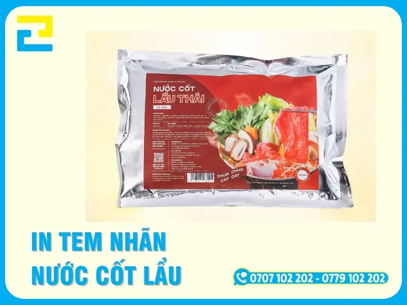 In Tem Nhãn Nước Cốt Lẩu Tại TPHCM – Lấy Liền Trong 2 Giờ | In Ấn 2H
