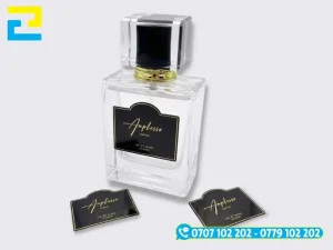 In tem nhãn nước hoa trên decal 3M bám dính tốt, chịu cồn