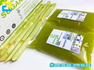 Decal nhựa sữa in tem nhãn nước mía không bị lem, nhoè mực khi ướt