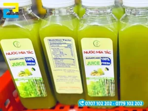 Các thông tin phải có khi in tem nhãn nước mía