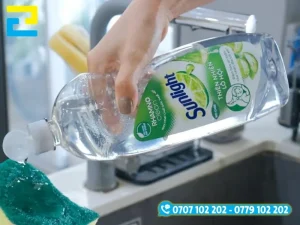 In tem nhãn nước rửa chén trên decal trong PVC chống hoá chất tốt