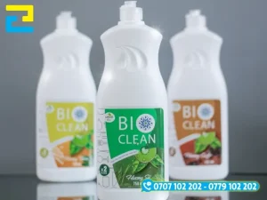 In tem nhãn nước rửa chén trên decal nhựa không bị bong tróc, bào mòn khi tiếp xúc với chất tẩy rửa