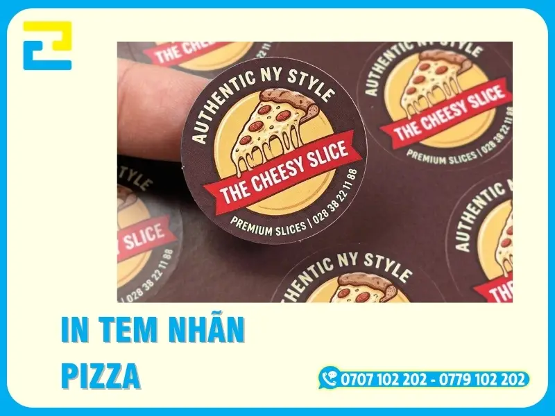 In Tem Nhãn Pizza – In Số Lượng Nhỏ, Giao 2 Giờ | In Ấn 2H