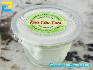 Decal giấy in tem nhãn rau câu tuy cho màu sắc đẹp nhưng không chống ẩm tốt