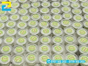 Kích thước in tem nhãn rau câu phụ thuộc vào loại bao bì đóng gói