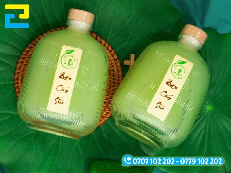 In Ấn 2H in tem nhãn ruọu cốm chuyên nghiệp, màu sắc, hình ảnh sắc nét