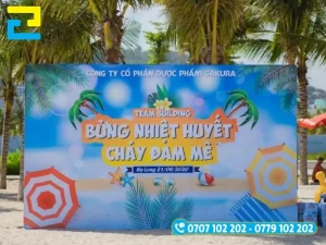 Backdrop, background du lịch sử dụng mực in cao cấp cho hình ảnh sắc nét, àmu sắc chân thực