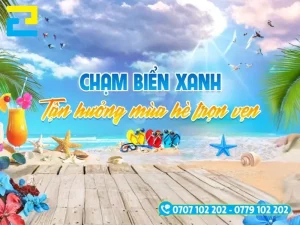 Backdrop, background du lịch được sử dụng trong các sự kiện, tour, hoạt động du lịch
