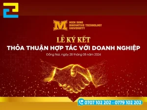 Phông nền Lễ ký kết thỏa thuận hợp tác với Doanh nghiệp, nền đỏ đô sang trọng với hình ảnh hoạ tiết vàng