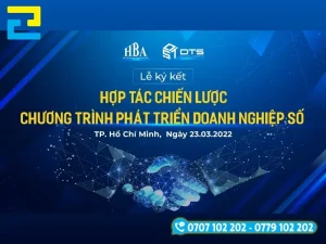 Phông nền Lễ ký kết hợp tác chiến lược Chương trình phát triển doanh nghiệp số, nền xanh dương công nghệ