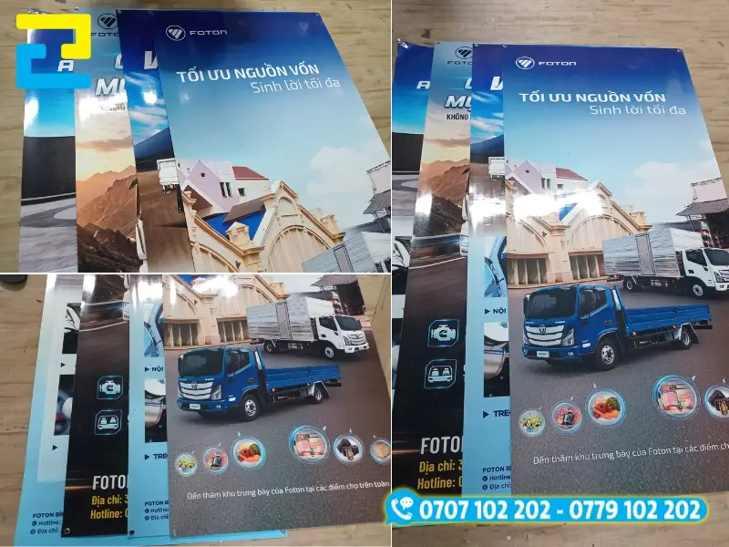 PP khi in banner cho màu sắc trung thực, giống với bản gốc