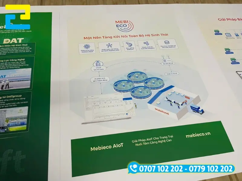 In banner trên canvas cao cấp trang trí không gian chuyên nghiệp