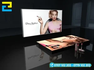 Biển hộp đèn UV không viền 8cm slim sở hữu cấu tạo khung nhôm ẩn tinh tế và cứng cáp