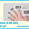 Báo Giá Decal In Mã Vạch Đà Lạt Dán Đặc Sản Dính Tốt, Giá Rẻ