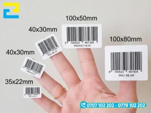 Kích thước decal mã vạch Đà Lạt rất đa dạng, ứng dụng với nhiều loại hàng hóa và sản phẩm khác nhau
