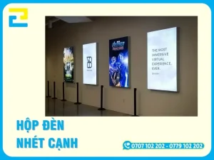 Hộp Đèn Nhét Cạnh TPHCM – Dễ Thay Bạt, Ánh Sáng Đều, Bền 7 Năm | In Ấn 2H