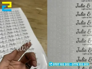 Decal trong có nền trong suốt mang lại vẻ đẹp tinh tế, cao cấp khi dán bao bì sản phẩm