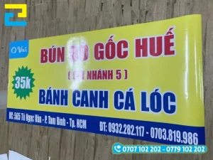 Decal sữa in ảnh rõ nét, phù hợp dán quảng cáo nhờ khả năng che nền tốt