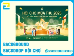 Chuyên In Phông Nền, Background Backdrop Hội Chợ Đẹp Giá Rẻ