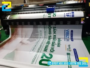 Khách có thể thoải mái đặt in background, backdrop, phông nền hội chợ theo nhu cầu sử dụng, không giới hạn số lượng