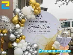 ịa điểm đặt background khai trương còn là vị trí giúp cho những người tham dự sự kiện chụp ảnh để lưu giữ lại kỷ niệm