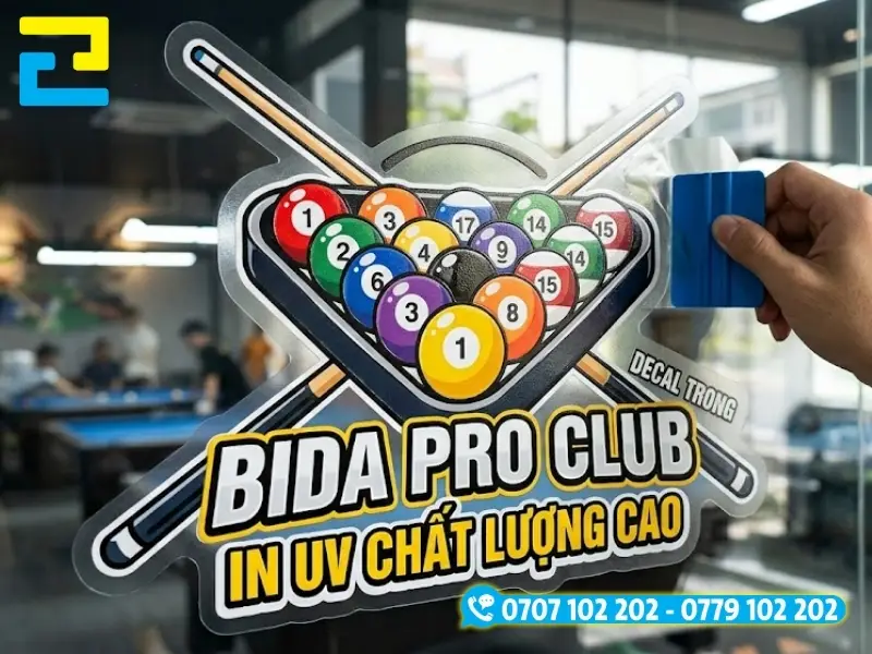 Đội ngũ kỹ thuật tại In Ấn 2H hỗ trợ thiết kế theo yêu cầu, giao hàng tận nơi tới CLB bida