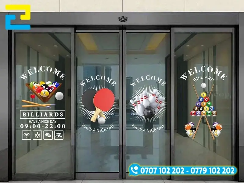 Decal trong là chất liệu được các CLB bida lựa chọn để dán kính