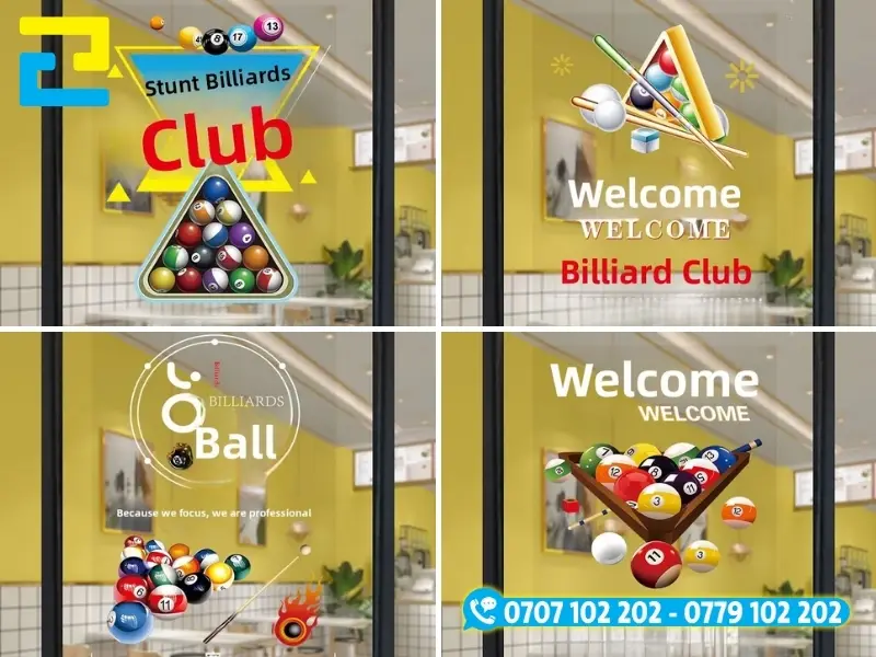 Quy trình 5 chuyên nghiệp in decal trong dán kính CLB bida