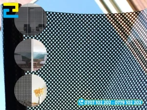 Decal lưới nhìn một chiều, vừa mang lại hiệu quả riêng tư vừa hỗ trợ chống nắng, cách nhiệt