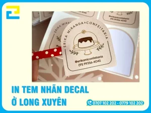 Nhận In Tem Nhãn Decal Ở Long Xuyên Đẹp, In Nhanh, Giá Rẻ
