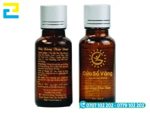 Decal nhựa trong in tem nhãn sản phẩm thảo dược tạo hiệu ứng in trực tiếp trên chai lọ