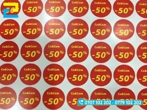 In tem hnhanx siêu sale trên giấy có giá thành rẻ