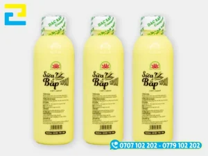 Tem nhãn bắt mắt và đúng chuẩn giúp sữa bắp bán tốt nhưng thông tin trên tem phải đầy đủ theo quy định.