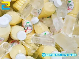 In tem nhãn sữa bắp trên decal nhựa sữa, decal 3M đảm bảo không bong tróc khi bảo quản lạnh