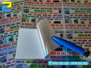 Quy trình in tem nhãn sửa chữa điện lạnh diễ ra nhanh chống, cho sản phẩm chất lượng, sắc nét