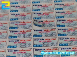 Tem vỡ in tem nhãn sửa chữa điện lạnh làm tem niêm phong, bảo hành