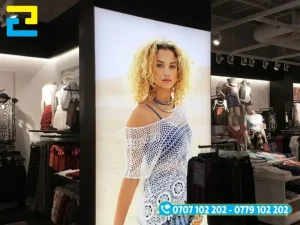 Thi công làm hộp đèn bạt 3P gồm khung nhôm chắc chắn cùng hệ thống LED sáng