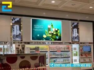 Nhôm hộp đèn nhét cạnh giúp bạt căng phẳng và cho phép thay thế vô cùng nhanh chóng