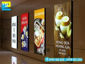 In Ấn 2H tư vấn thi công hộp đèn nhét cạnh đúng nhu cầu và nhanh chóng