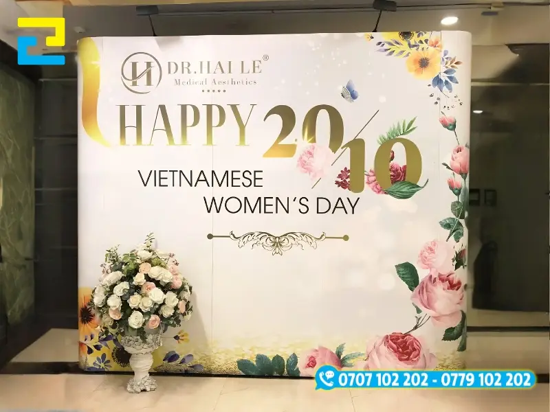 Backdrop canvas không bị loé sáng khi đánh đèn