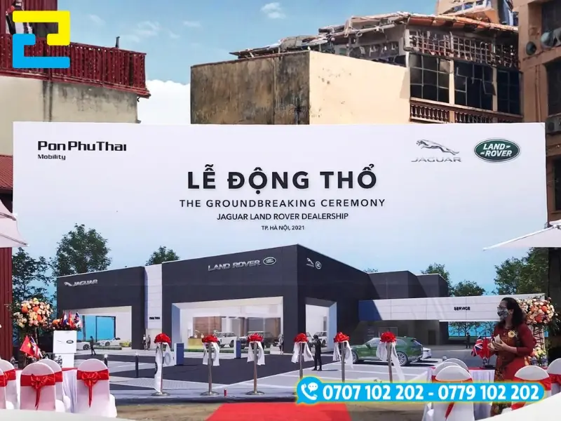 Background tăng độ nhận diện thương hiệu, làm phông nền cho khách chụp ảnh