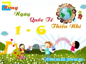 Để phông nền Quốc Tế Thiếu nhi trông hài hòa, quý khách nên chú trọng không sử dụng quá nhiều kiểu chữ