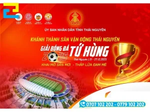 Sử dụng background bóng đá sẽ làm không gian sự kiện thêm chuyên nghiệp hơn