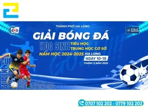 Các mẫu in background, backdrop, phông nền giải bóng đá vô cùng đa dạng và phong phú, dùng bền