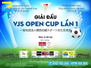 Mẫu 2: Phông nền giải bóng đá Open Cup