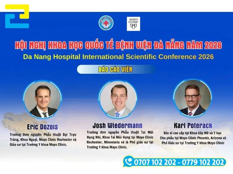 Mẫu 16: Phông nền có kiểu chữ đơn giản được tô vàng, tô trắng nổi bật trên nền xanh dương, có hình ảnh logo, tên hội nghị,… được thiết kế với bố cục hợp lý