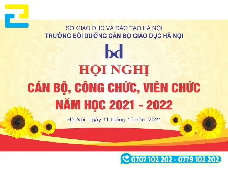 Sau khi In Ấn Quảng Cáo 2H tiếp nhận được những yêu cầu sản xuất background hội nghị, thì nhân viên sẽ gửi đến quý khách bảng giá in